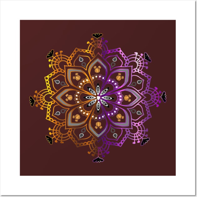 Halloween mouse ear Mandala Wall Art by magicmirror